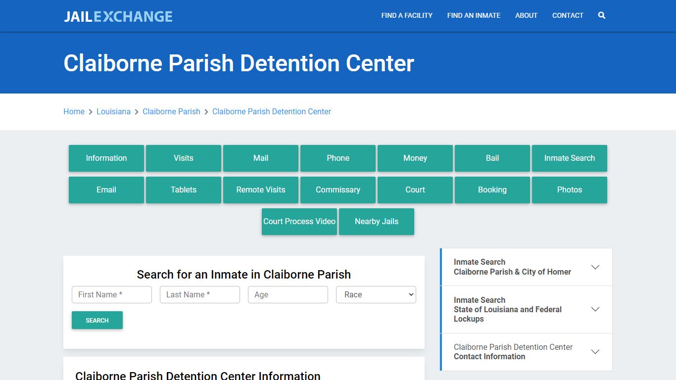 Claiborne Parish Detention Center - Jail Exchange